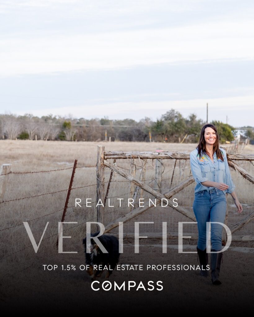 Dripping Springs and Austin luxury real estate agent Jenny Cureton ranked #119 in Texas by RealTrends and recognized among the top 1.5% of real estate professionals nationwide.